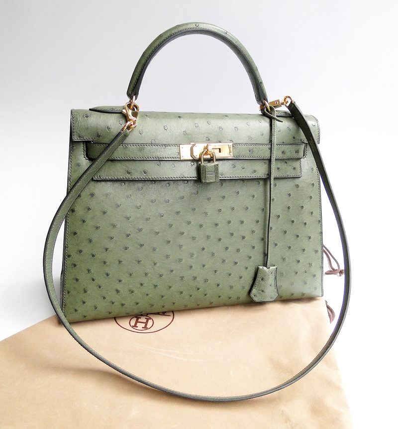 Leather Tote - Tan / Black