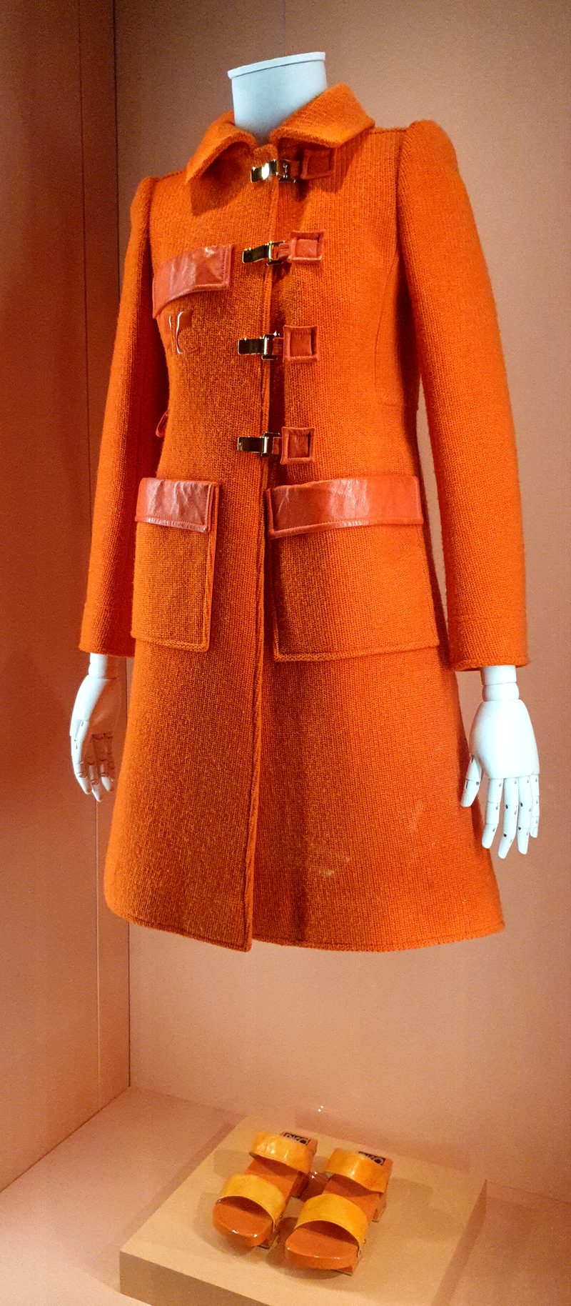 Wool coat on a rail